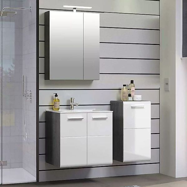 Badezimmerset mit Spiegelschrank in modernem Design die Wandmontage (dreite günstig online kaufen