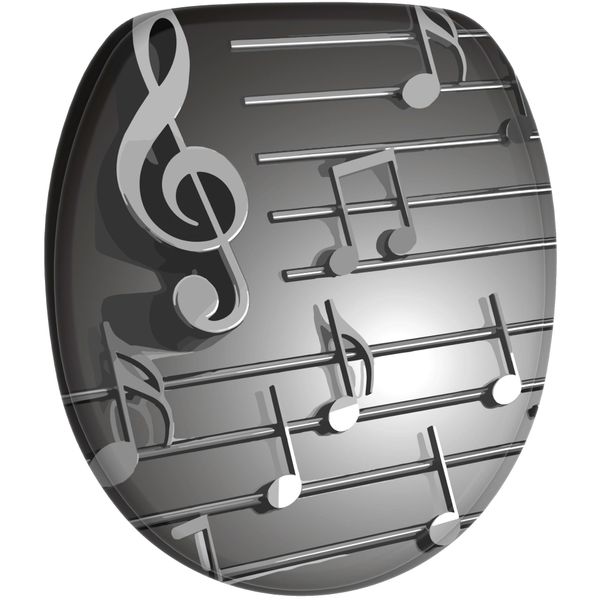 Sanilo WC-Sitz Musical Notes, mit Absenkautomatik, günstig online kaufen