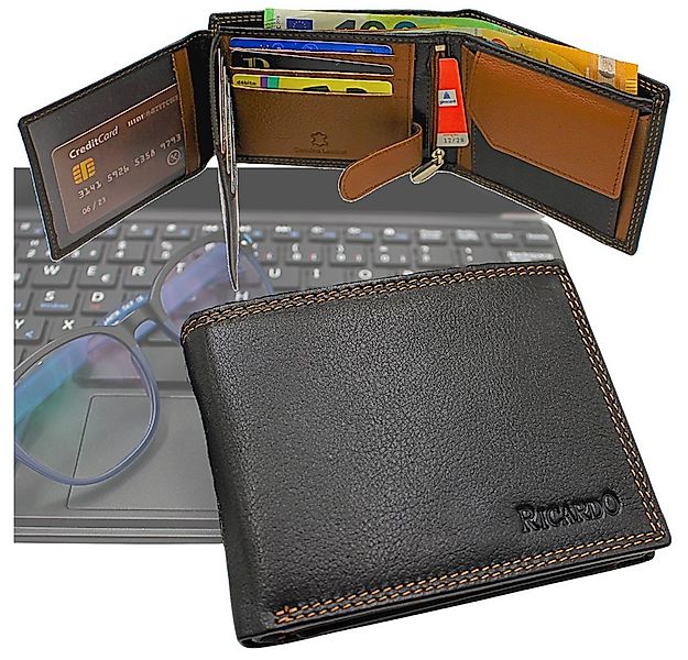 L&B Geldbörse Nappaleder Bi-Color Portemonnaie, mit RFID-Schutz >287< Geldb günstig online kaufen