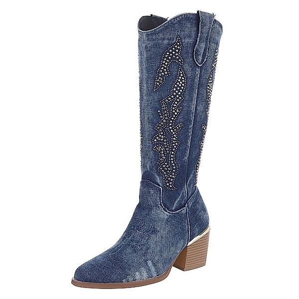Ital-Design Damen Cowboyboots Western Sommerboots (88843720) günstig online kaufen