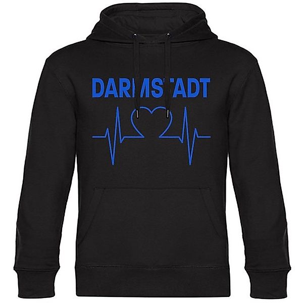 multifanshop Kapuzensweatshirt Darmstadt - Herzschlag - Hoodie günstig online kaufen