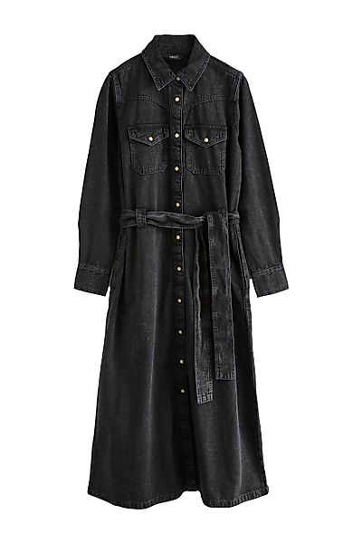 Next Jeanskleid Jeans-Midikleid mit gestuftem Frontsaum günstig online kaufen