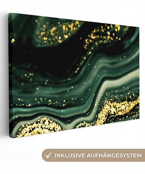 OneMillionCanvasses® Leinwandbild Marmor - Gold - günstig online kaufen