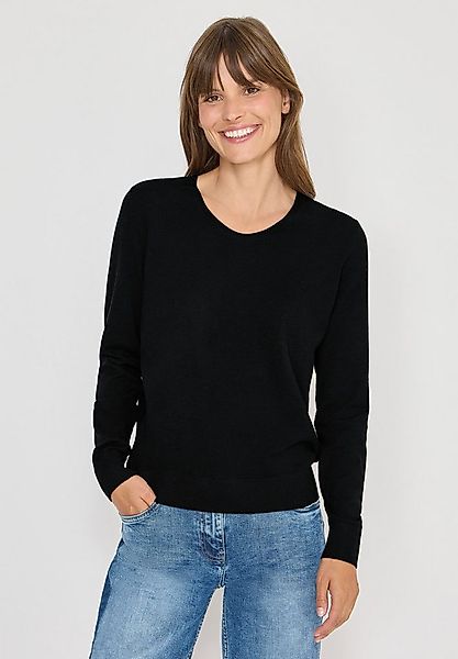 CECIL Strickpullover mit Materialmix günstig online kaufen