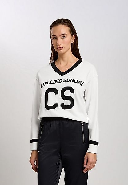 MARC AUREL V-Ausschnitt-Pullover Strick offwhite varied günstig online kaufen