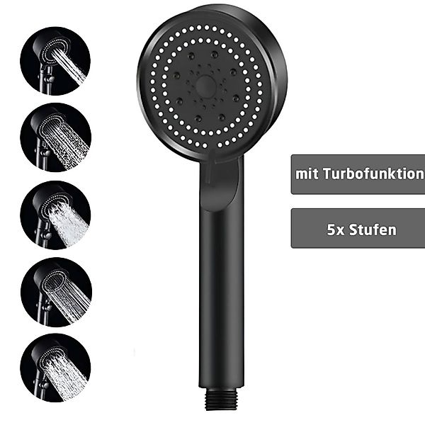Jungengel Regenduschkopf Wassersparender Multifunktionsduschkopf Schwarz Br günstig online kaufen