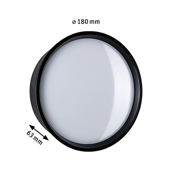 Paulmann LED Außen-Wandleuchte »Platomo IP44 rund 180mm 3000K 14,5W 1200lm günstig online kaufen