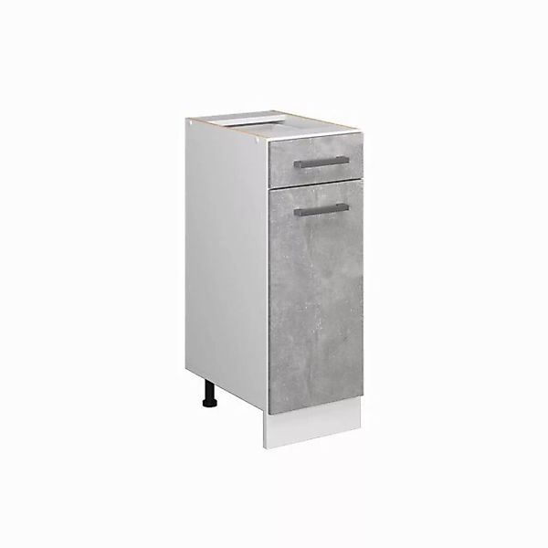 Vicco Unterschrank R-Line, Beton/Weiß, 30 cm, AP Anthrazit günstig online kaufen