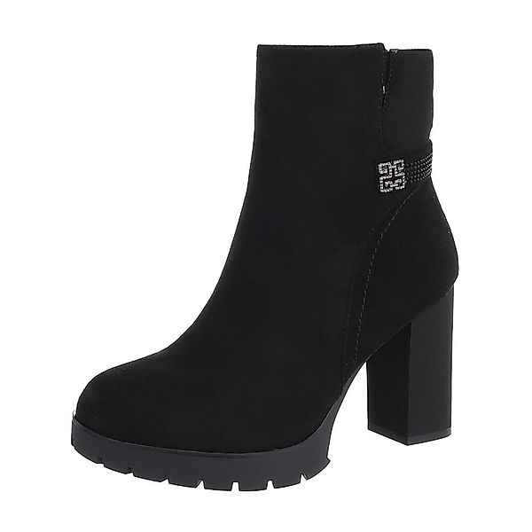 Ital-Design Damen Freizeit High-Heel-Stiefelette (87108806) Blockabsatz günstig online kaufen