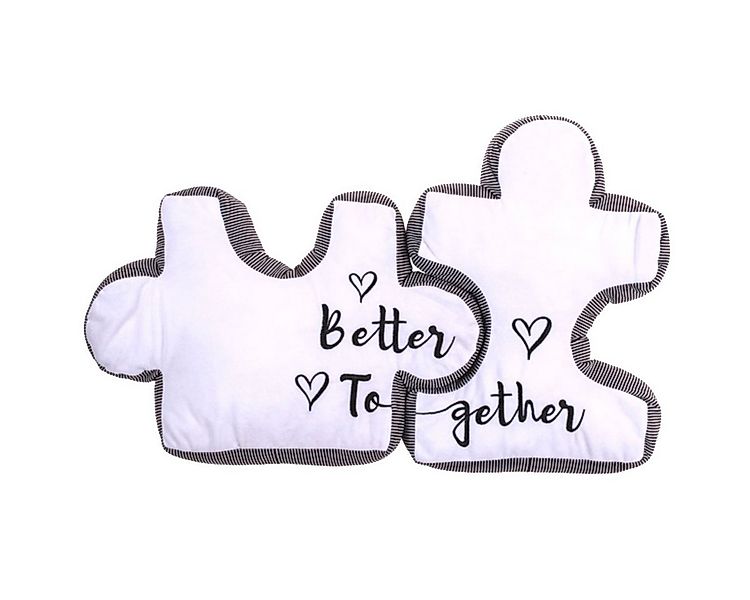 Out of the Blue Dekokissen Puzzlekissen Kissen Puzzle Dekokissen Pärchen Pa günstig online kaufen