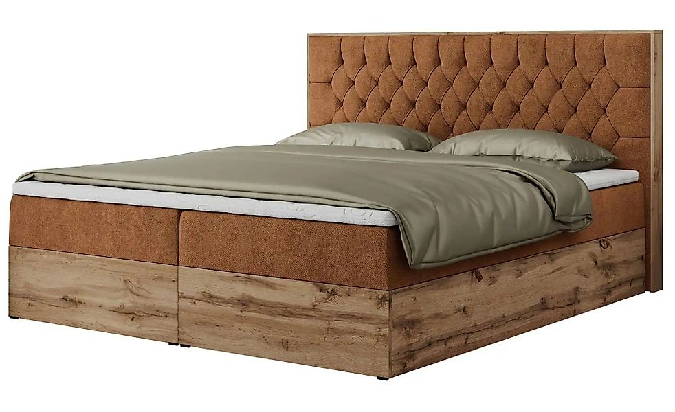 Boxbett mit Bettkasten Amore ¦ orange ¦ Maße (cm): B: 208 H: 115 Betten > K günstig online kaufen