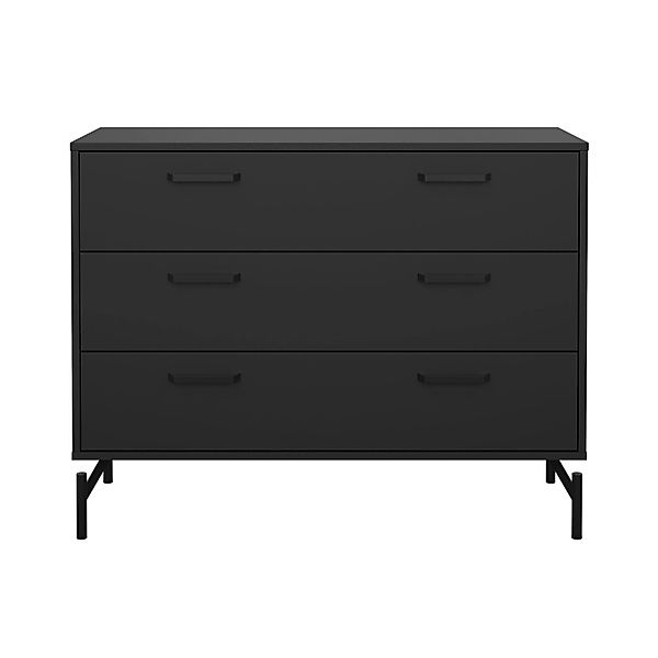 ebuy24 Dana Kommode 3 Schubladen Schwarz Matt günstig online kaufen