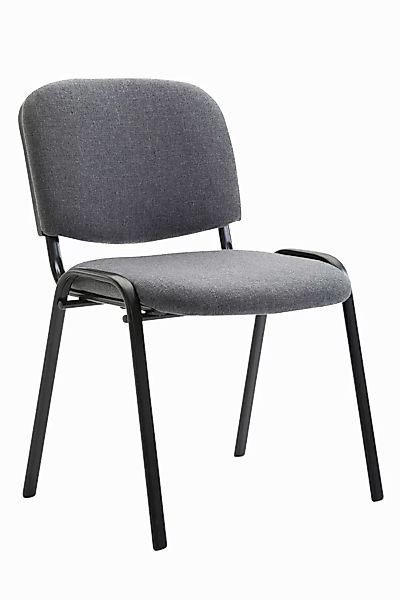 CLP Besucherstuhl Ken, stapelbares Metallgestell, Stoff-Bezug günstig online kaufen