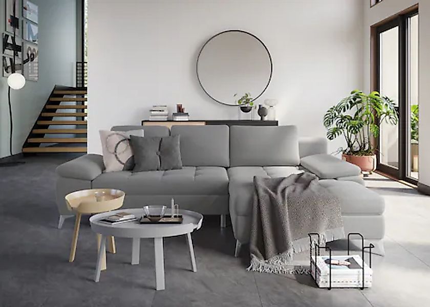 sit&more Ecksofa »Latigo L-Form« mit Recamiere, wahlweise mit Bettfunktion günstig online kaufen