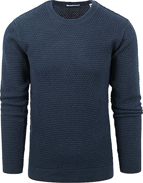 Knowledge Cotton Apparel Pullover Vagn Dunkelblau - Größe M günstig online kaufen