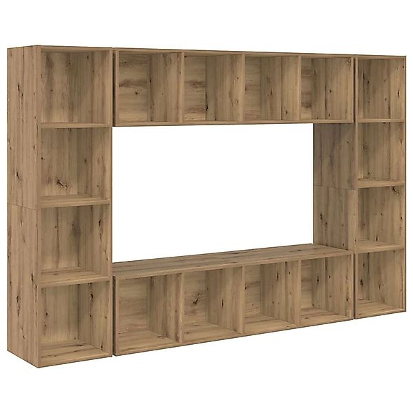 vidaXL TV-Schrank 4 Stk Braun 37 x 37 x 142,5 cm Holzwerkstoff 3393545 günstig online kaufen