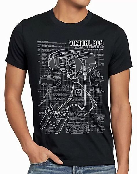 Print-Shirt Herren T-Shirt Virtual Boy 32Bit videospiel nintendo konsole ga günstig online kaufen