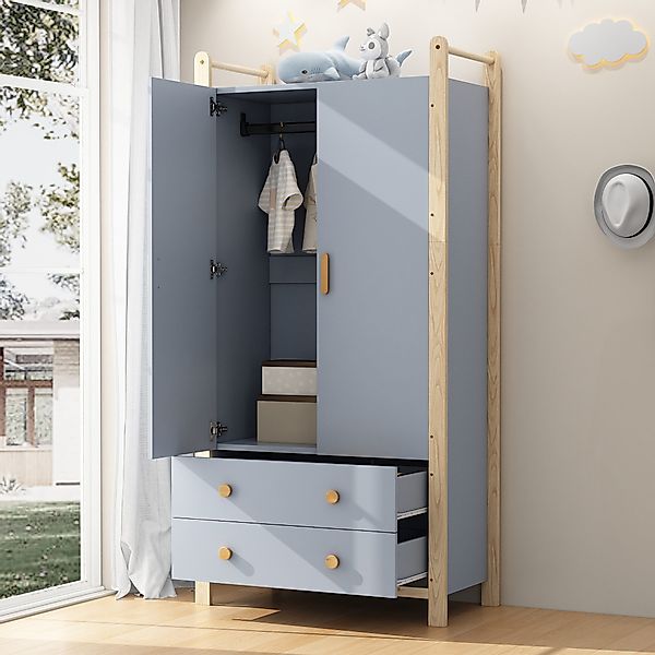 HAUSS SPOLE Kleiderschrank mit Schubladen Kinderkleiderschrank günstig online kaufen