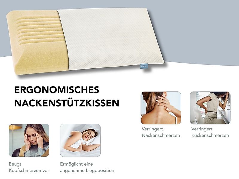 XDREAM Nackenstützkissen Memory Foam Kissen, Füllung: Viscoschaum mit Memor günstig online kaufen