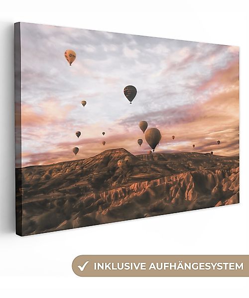 OneMillionCanvasses® Leinwandbild Landschaft - Heißluftballon - günstig online kaufen