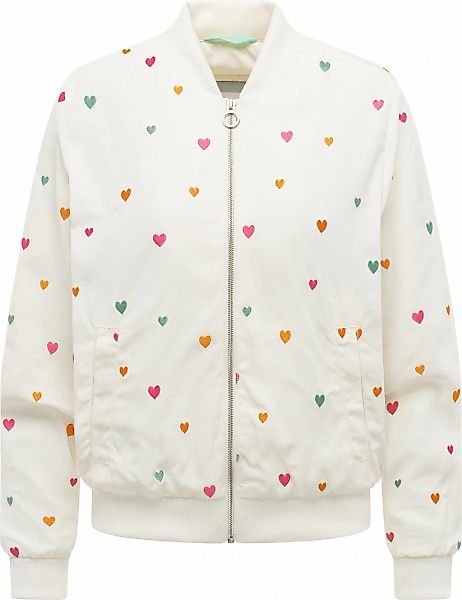 Ragwear Bomberjacke "Lunara Hearts" ohne Kapuze Blousonjacke mit verspielte günstig online kaufen