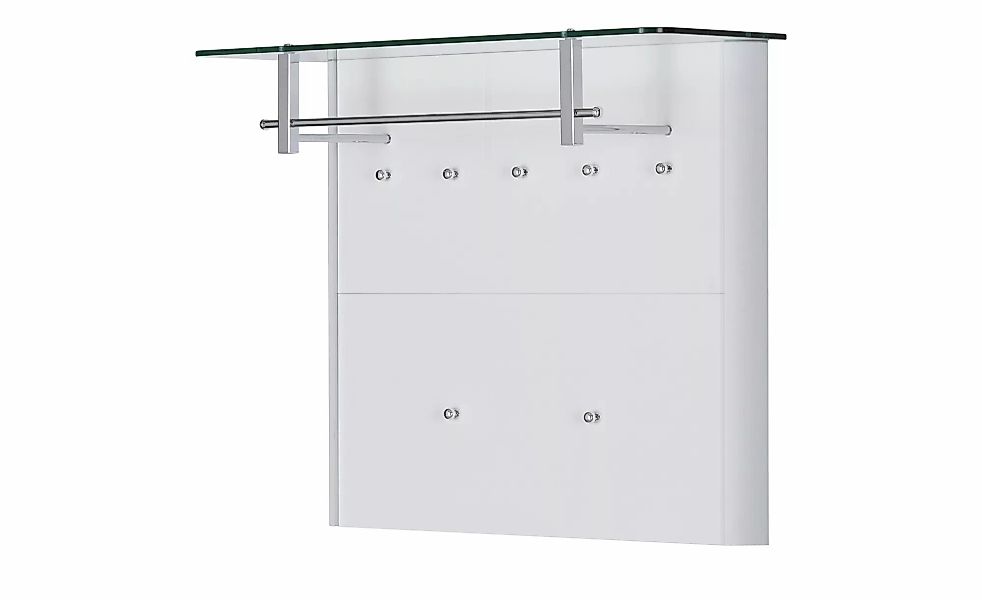Garderobenpaneel  Juno ¦ weiß ¦ MDF-Platte ¦ Maße (cm): B: 96 H: 78 T: 33.0 günstig online kaufen