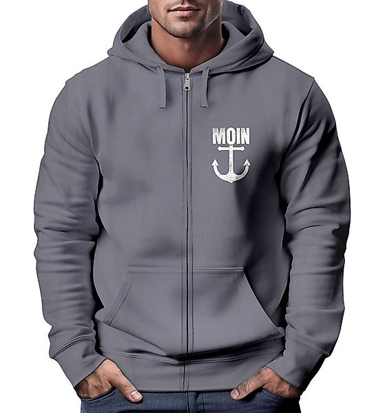 Neverless Sweatjacke Zip-Hoodie Herren Sweatjacke mit Kapuze Moin Nordisch günstig online kaufen