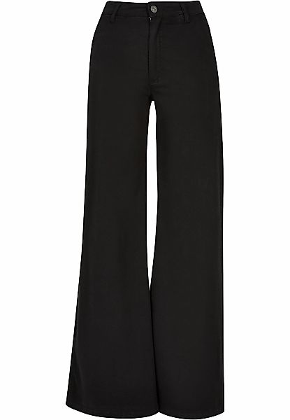 URBAN CLASSICS Chinos "Urban Classics Damen Ladies High Waist Wide Leg Chin günstig online kaufen