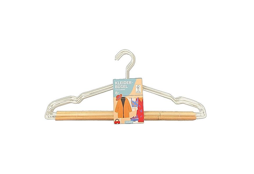 HTI-Living Kleiderbügel Kleiderbügel 8er Set Metall, Holz, (Set, 18-tlg), H günstig online kaufen
