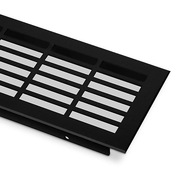 SOTECH Lüftungsgitter Lochung Eckig Schwarz Eloxiert 500 mm günstig online kaufen