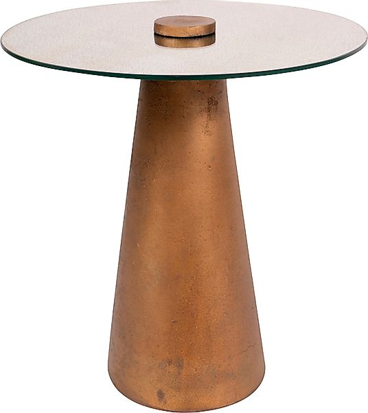 Kayoom Beistelltisch "Scotch 125, Beistelltisch in runder Form,Glas-Tischpl günstig online kaufen