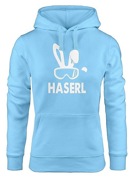 MoonWorks Hoodie Kapuzen Pullover Damen Ski-Haserl Ski-Hase Après Ski Party günstig online kaufen