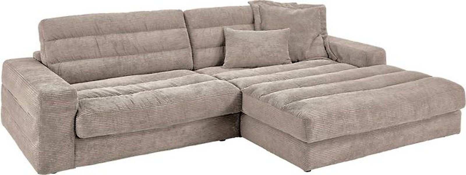 3C Candy Ecksofa Stripes Mega-Sofa, bequem und komfortabel, L-Form, Lose Rü günstig online kaufen