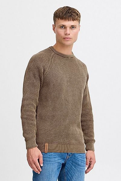 Indicode Strickpullover IDRockford Strickpulli in Waffelstrick-Optik günstig online kaufen