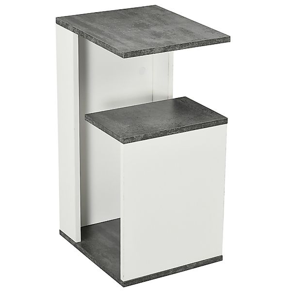 HOMCOM Nachttisch mit offenem Regal aus Spanplatte, modernes Design, unrege günstig online kaufen