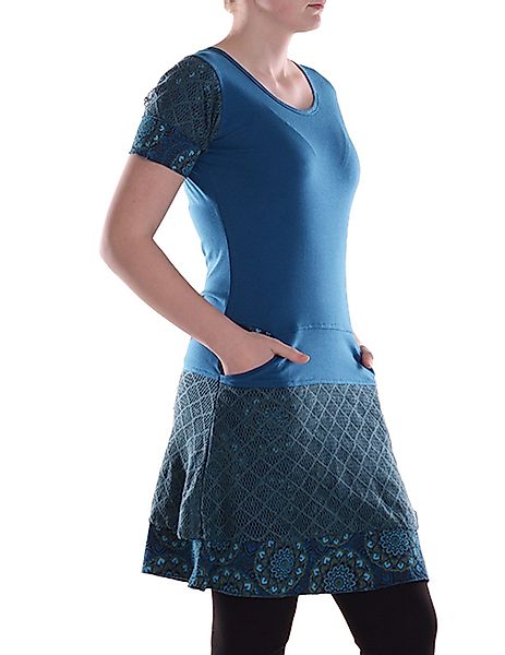 Vishes Sommerkleid Damen Kleid Baumwolle Blumen-Muster günstig online kaufen