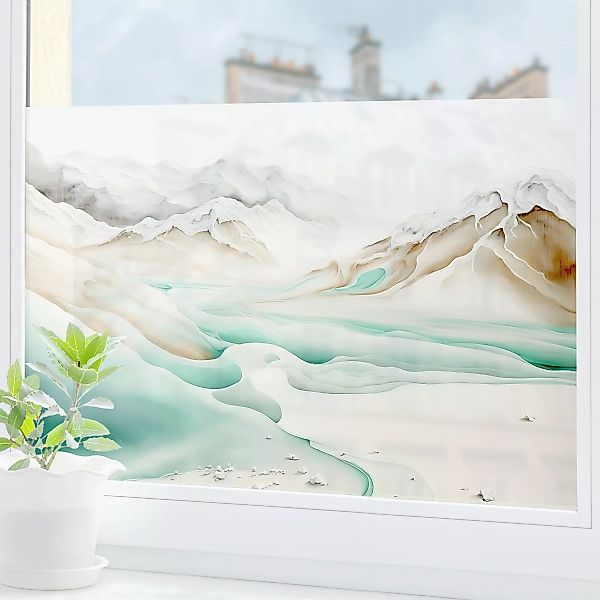 Fensterfolie Eisige Landschaft günstig online kaufen