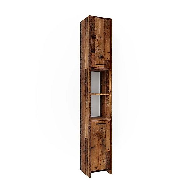 Vicco Badschrank Kiko Eiche Rustikal 30 x 190 cm günstig online kaufen