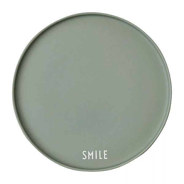 Design Letters Favorit Teller Ø22cm Smile-green günstig online kaufen