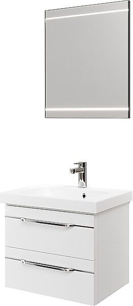 Saphir Badmöbel-Set »Balto 2-teilig Mineralmarmor-Waschtisch mit LED-Spiege günstig online kaufen