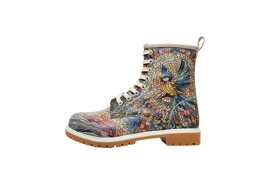 DOGO Long Boots Schnürstiefel Mosaical Damen Stiefeletten, Longe Schnürboot günstig online kaufen