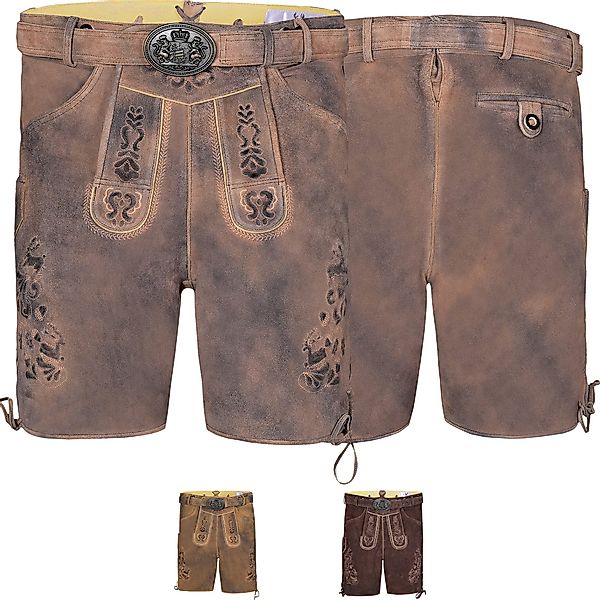 German Wear Trachtenlederhose GW722 kurze Lederhosen günstig online kaufen