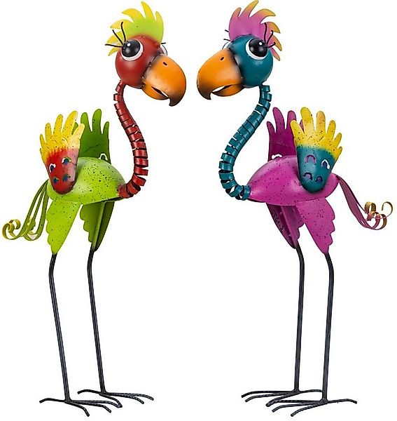 Geschenkestadl Tierfigur 2 Stück Vogel Figuren abstrakt bunt 64cm XL Dekora günstig online kaufen