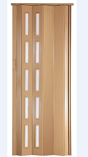 Standom Falttür Schiebetür Buche (Erle) Fenster H. 201 cm für Türbreite bis günstig online kaufen