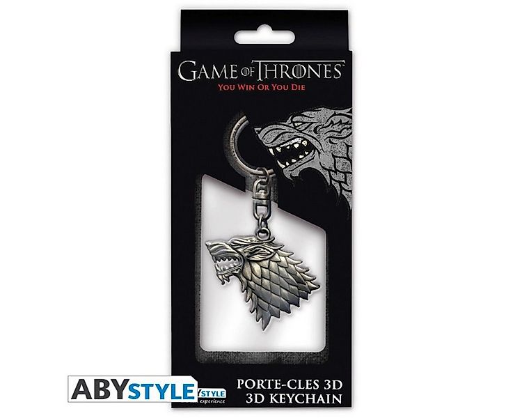 ABYstyle Schlüsselanhänger Game Of Thrones Keychain 3D "Stark" günstig online kaufen
