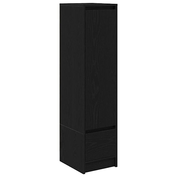 vidaXL Highboard Schwarz Eichen-Optik 29,5x34x119,5 cm Holzwerkstoff 861653 günstig online kaufen