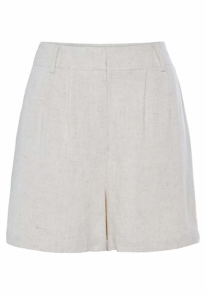 LASCANA Webshorts, mit Taschen, Leinenhose, Sommerhose mit Gürtelschlaufen, günstig online kaufen