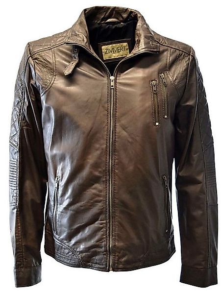 Zimmert Leather Lederjacke Gilbert gesteppt in washed Mocca, Braun, Cognac, günstig online kaufen