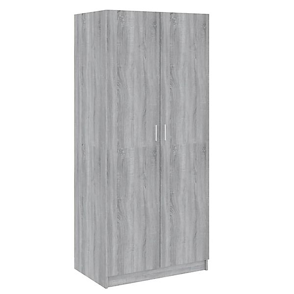 vidaXL Kleiderschrank Grau Sonoma 80x52x180 cm Holzwerkstoff günstig online kaufen