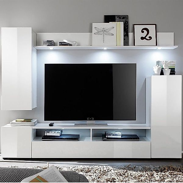 trendteam Wohnwand, Schrankwand TV-Möbel Fernsehschrank Anbauwand günstig online kaufen